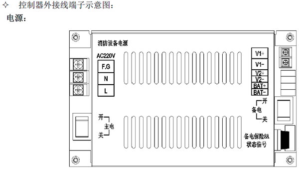 控制器外接线端子示意图