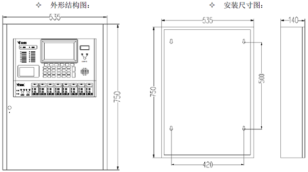 火灾报警控制器结构特征