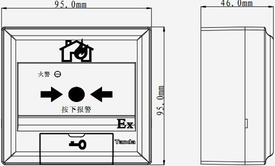 J-SAB-F-TX6142手动火灾报警按钮