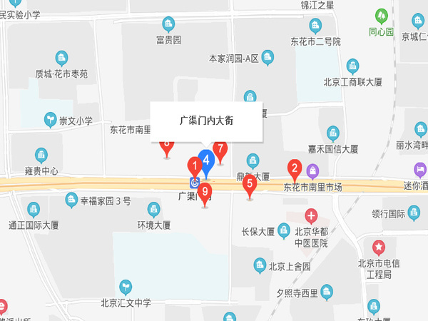 广渠门地图图片