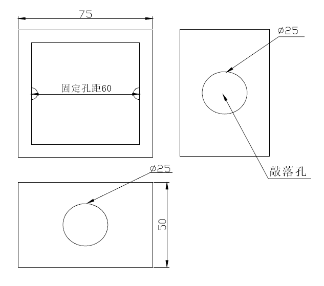 结构尺寸外形示意图