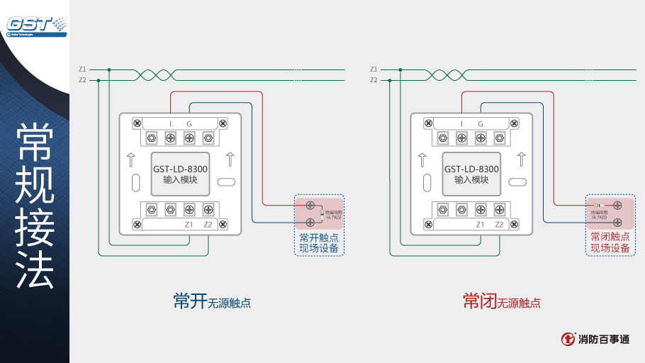 <a href=http://www.haiwan119.com target=_blank class=infotextkey>海湾</a>GST-LD-8300输入模块接线