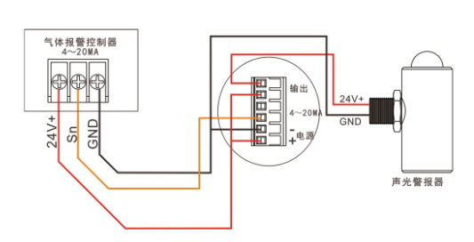 可燃气体探测器怎么接线