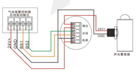 可燃气体探测器接线