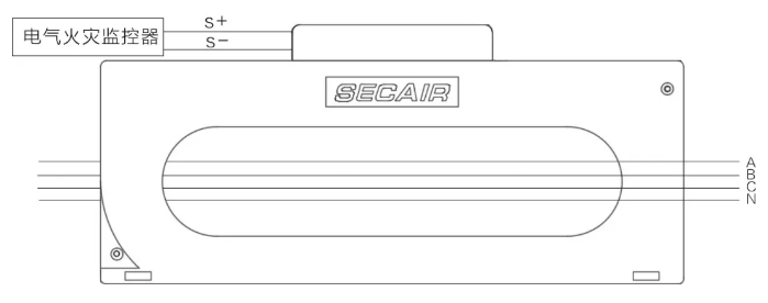 J-SCM41(400)剩余电流式<a  data-cke-saved-href=http://www.xiaofangw.com/dianqihuozai/ href=http://www.xiaofangw.com/dianqihuozai/ target=_blank class=infotextkey>电气火灾监控</a>探测器接线图